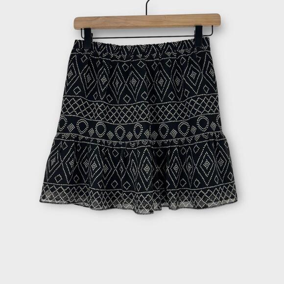 Madewell Dresses & Skirts - Madewell Women’s Size XS Black White Caravan Printed Flowy Mini Skirt New